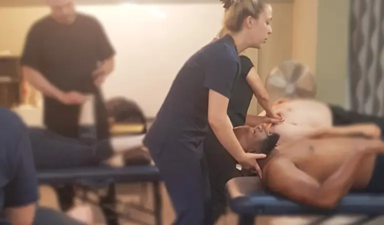 Person giving massage
