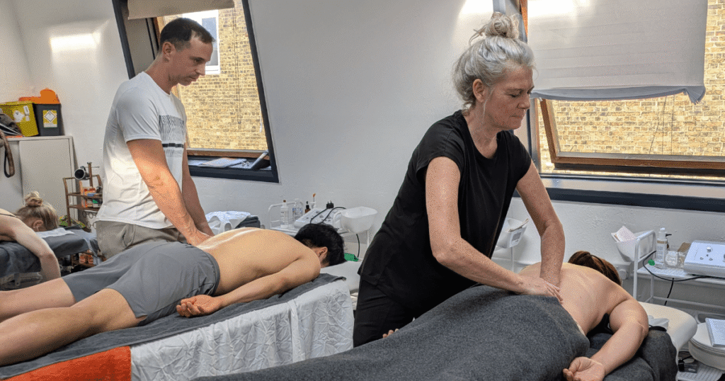 Myofascial release course students