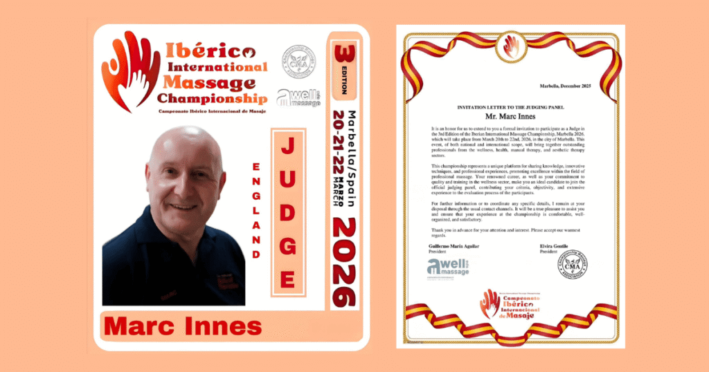 Judging for the 2026 Iberian International Massage Championship